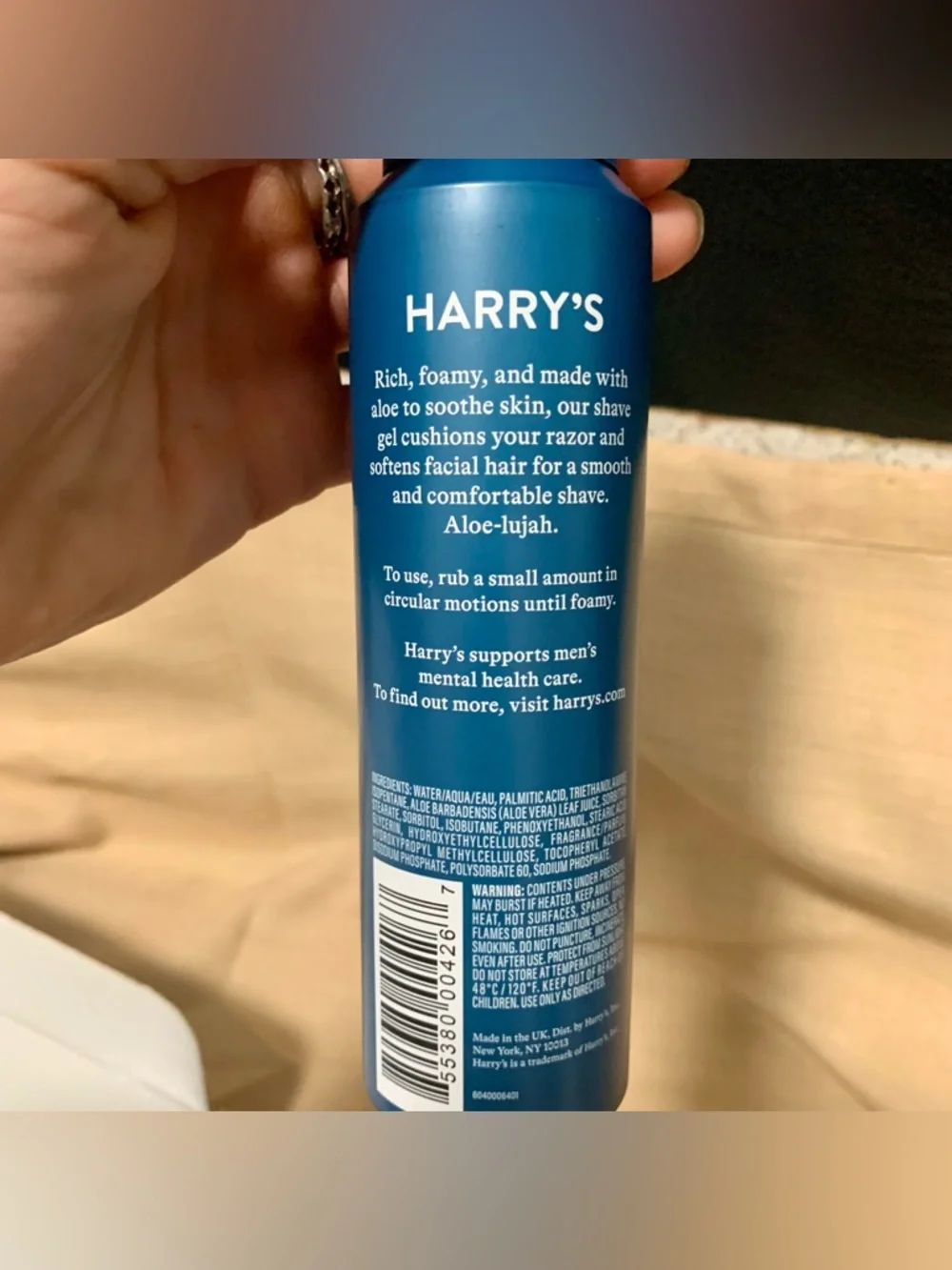 Harry’s Razor Gift Set w/ Shave Gel & 2 Blade Cartridges NIB